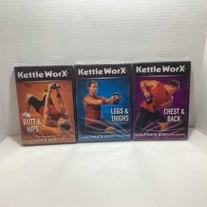 Kettle Worx Kettle Bell Workout Lot 3 DVD's The Ultimate Body Collection